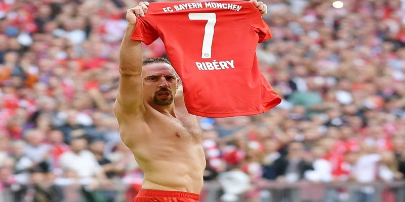 Franck Ribery đã tạo nên tên tuổi của mình với chiếc áo số 7 tại Bayern Munich